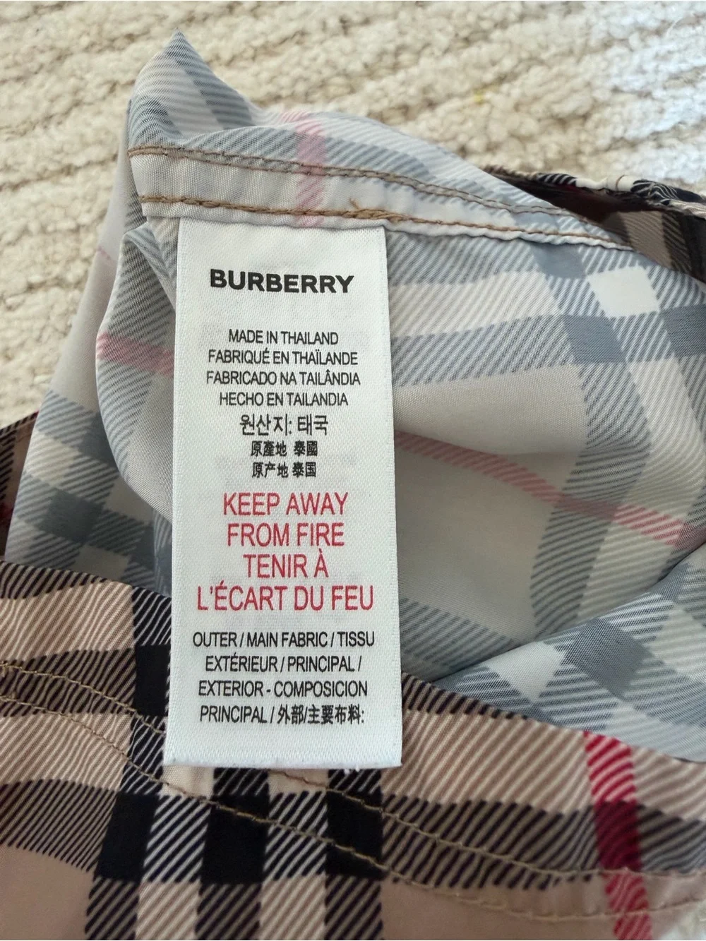 Boys Burberry Swim Trunks